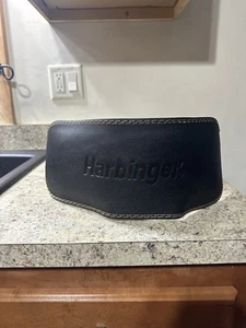Large Harbinger 6" Padded Leather Weight Lifting Belt - Picture 1 of 5
