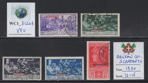 WC1_31245. AEGEAN COL.: ISL. SCARPANTO. FERRUCCI Set 1930. Sc.24-28. Gebraucht - Bild 1 von 1