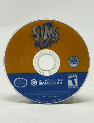 Refurbished Sims Bustin' Out Nintendo GameCube Authentic Tested Mint Disc Only - Image 1 of 4