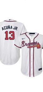 Neu mit Etikett Ronald Acuna Jr Atlanta Braves Nike Trikot Jugend Small 8 - Bild 1 von 3