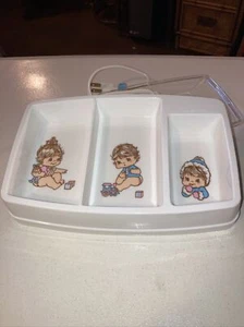 Vtg 70s Lightly Used  Gerber Hot 'n Cold Electric Feeding Dish Set - Picture 1 of 6