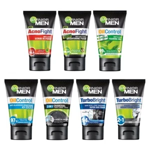 100g Foam Oil Wash Scrub Garnier Cleansing Cleanser Face White Skin Clean Men - Picture 1 of 22