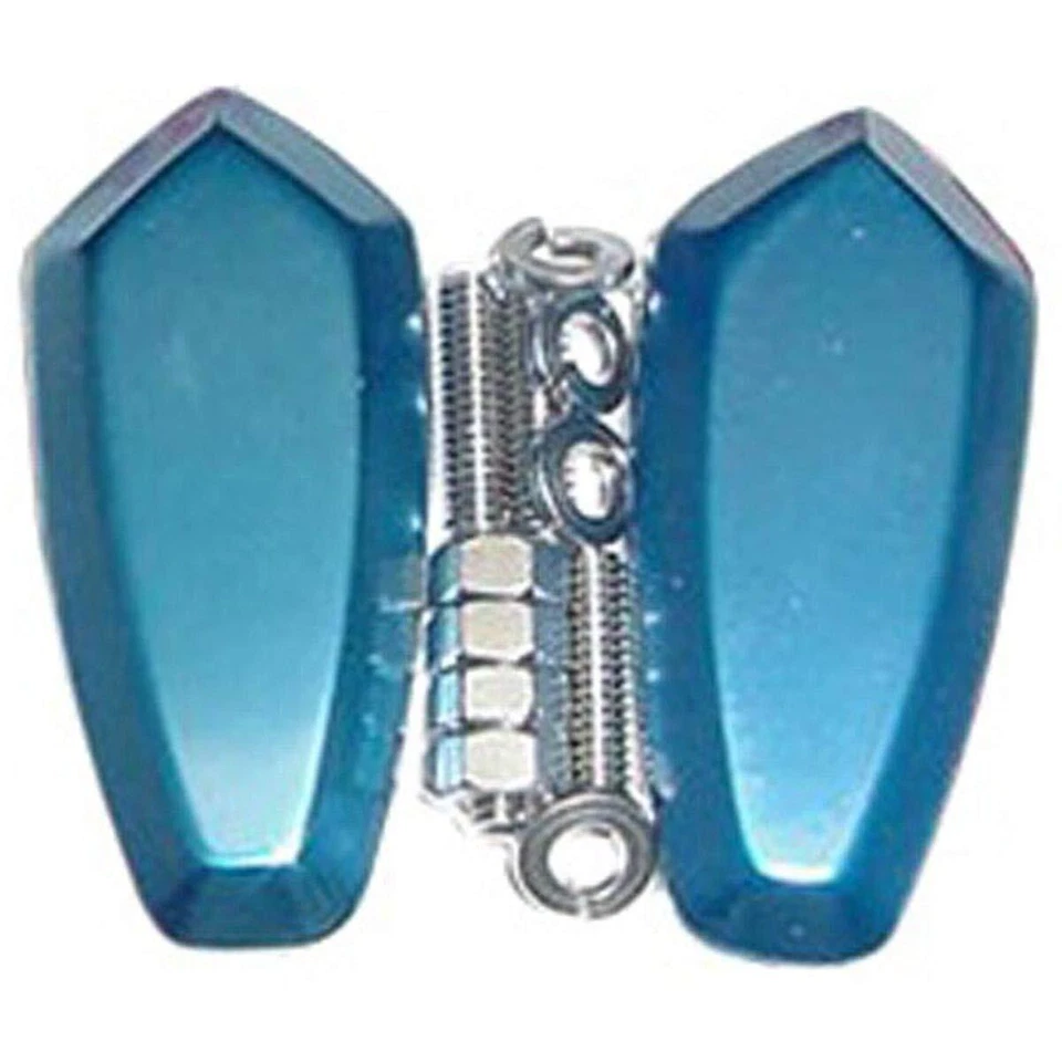 Blue Mirror Block Offs 雅马哈 YZF R6S YZF R6 YZF R1 数控坯铝 美国 全新 — 第 1/1 张图片