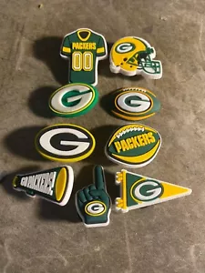 Charm scarpa squadra calcio Green Bay Packers set 9 pezzi bottone posteriore - Foto 1 di 1