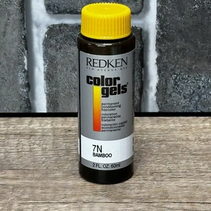 Redken Color Gels Lacquers Hair Color, 7N Bamboo, 2 fl oz Permanent Conditioning - Picture 1 of 3