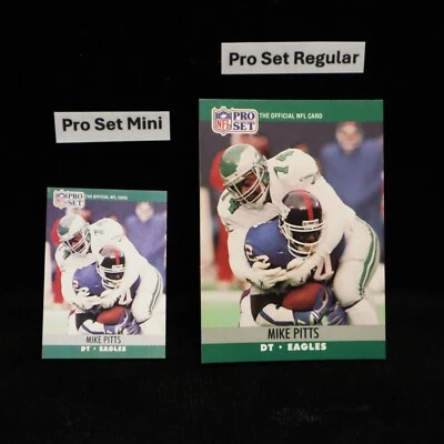 1990 Mike Pitts  Philadelphia Eagles Pro Set Mini #611 ... See Description - Image 1 of 2