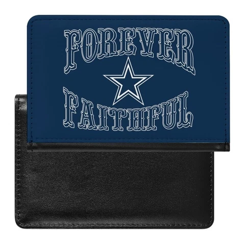 Forever Faithful Dallas Cowboys Passport Holder Protector Cover Wallets Cover