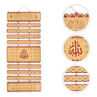  Letter Decor Decorative Wood Craft Arabic Ornaments Pendant