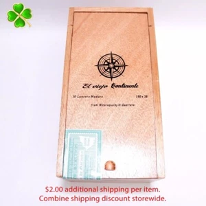 Caja de cigarros de madera vacía El Viejo Continente Lancero Maduro 8,5" x 4,25" x 3,5" - Imagen 1 de 9