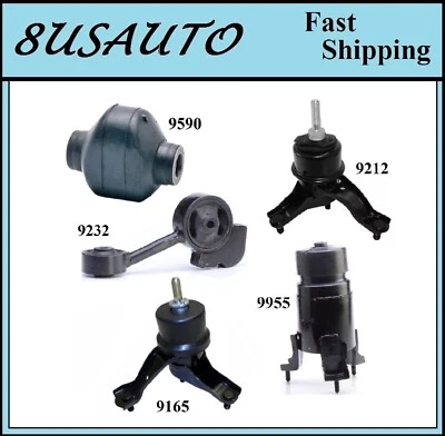 Montaje de motor y transmisión 5 piezas compatible con Toyota Highlander híbrido de 3,3 L 2006-2007 Foto 1 de 4