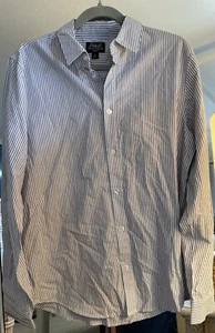 NEW 100% Cotton Mens Pin Striped Button Down Shirt S $54 - Picture 1 of 3