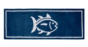 Brand New Southern Tide Skip Jack Fish Bath Rug Runner Mat 22" X 60" Dark Blue - Picture 1 of 7