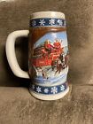 Vintage 1995 Budweiser Holiday Beer Stein Mug Clydesdale Collectors Series for sale