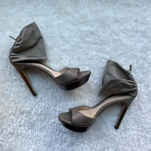 FENDI Sandale Asphalt Leder Stretch Bündchen Reißverschluss - Bild 1 von 11