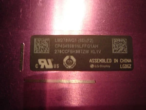 LCD+Vetro Apple IMAC 27 " 2012 Lm270wq1 SD F2 A1419 661-7169-A IN Francia - Foto 1 di 1