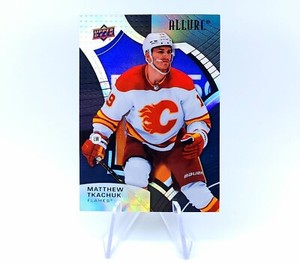 2021-22 Allure Matthew Tkachuk Black Rainbow Holo Flames Panthers Upper Deck