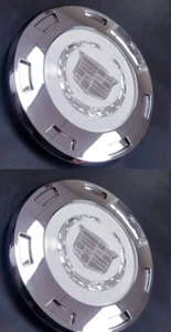 2X 2007-2013 CADILLAC ESCALADE PLAIN CREST 22" WHEEL CENTER CAPS 9596649 - Picture 1 of 1