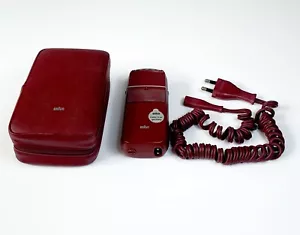 1970er Braun Elektrorasierer 5666 Burgund Made in Westdeutschland Vintage - Bild 1 von 11