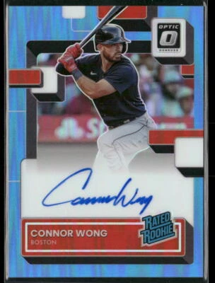 2022 Donruss Optic Connor Wong #RRS-WO Auto Caroline Blue /35 Boston Red Sox - Image 1 of 2