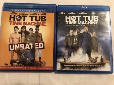 (2) HOT TUB Time Machine UNRATED VERSION Edition Blu-Ray John CUSACK - Image 1 of 3