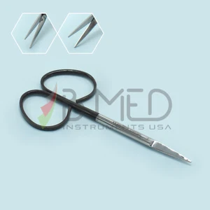 OR Grade Ribbon Iris Scissors 4" Straight Super Cut Micro Ophthalmic Surgical - Picture 1 of 5