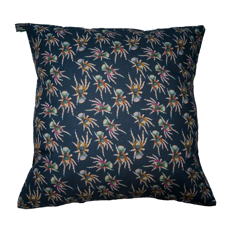 Tarantula Spider Cushion Cover Case fits 18" x 18" 100% Cotton Fabric Arachnid - Image 1 of 1