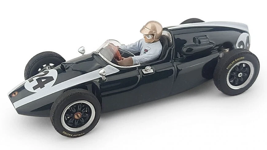 Cooper J. Brabham 1959 #24 Winner Monaco Gp World Champion + Pilot 1:43 Model - Immagine 1 di 1