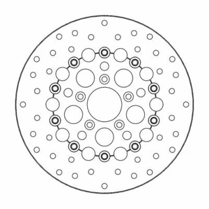 Disco de freno delantero Harley Davidson FLSTNSE 1800 ABS 2015 Moto Masters - Imagen 1 de 5