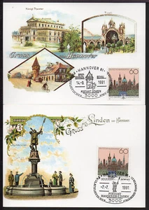 ✔️ GERMANY 2 X POSTCARDS - Picture 1 of 1