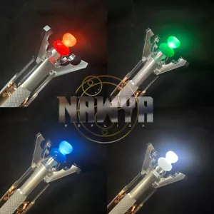 Doctor Who 11th Metal Sonic Screwdriver LED Colorful Light Cosplay Prop Replica - Foto 1 di 12