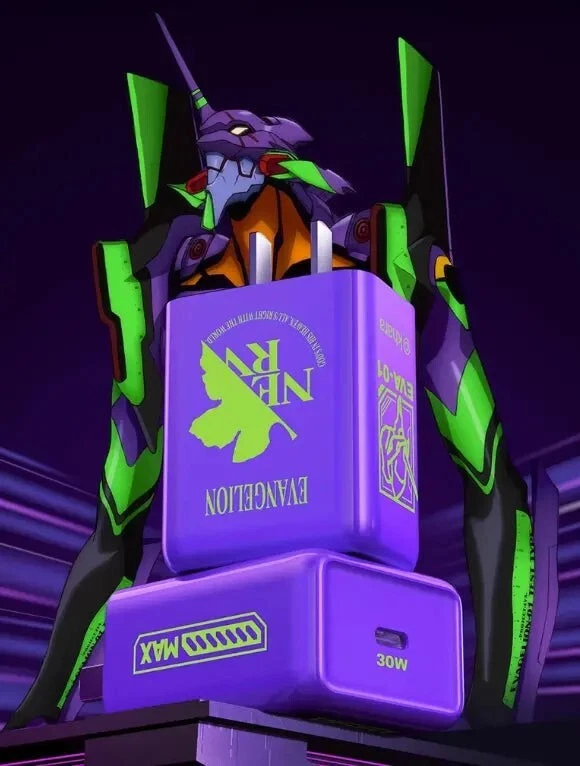 EVANGELION PISEN X EASTER PD Power PPS 30W USB-C Charger Apple Cellphone Laptop — 第 1/1 张图片