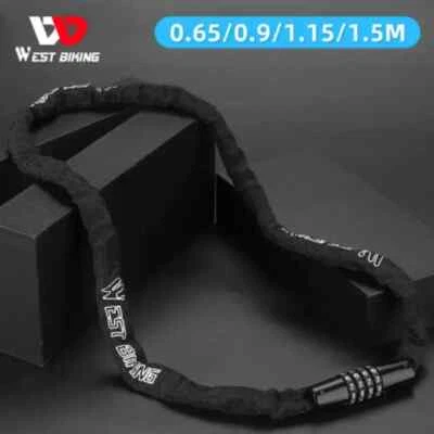 Anti-theft Heavy Duty Strong Motorbike Bike Security Chain and Padlock Lock - Image 1 of 4