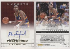 2011-12 Panini Preferred /74 Alex English #4 Auto HOF