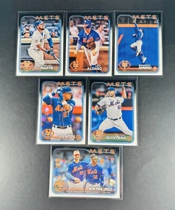 2024 TOPPS 🔵🟠 NEW YORK METS PAQUETE DE 6 ALONSO MARTE NIMMO VIENTOS QUINTANA 🟠🔵 - Imagen 1 de 2