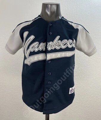 Vintage Majestic MLB New York Yankees #2 Derek Jeter Boy's Jersey Size 8 - Image 1 of 4