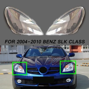 Fit For 2004-2010 Benz SLK Class 2Pcs of Clear Car Front Headlight Cover Lens - Picture 1 of 5