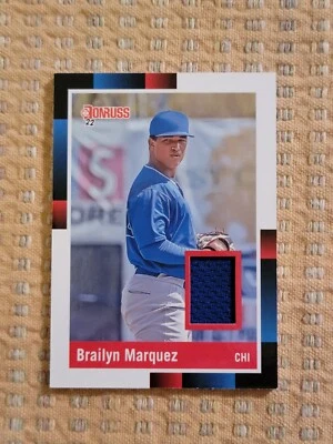 2022 Donruss Brailyn Marquez 1988 Retro Patch Chicago Cubs #R88M-BM - Image 1 of 2
