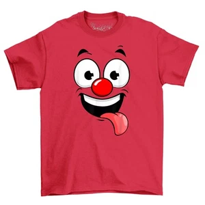 T-Shirt rote Nase Neuheit lustiges Gesicht Erwachsene & Kinder Comedy Tee Shirt - Bild 1 von 11