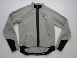 Womens Medium Specialized Softshell cycling jacket gray thermal full zip - Picture 1 of 8