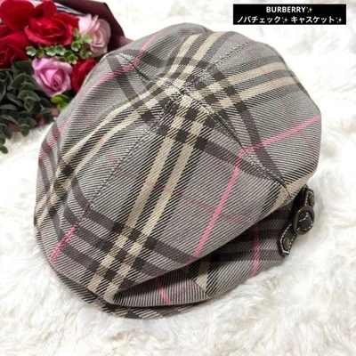 Burberry Etiqueta Azul Newsboy Nova Check Mujer Sombrero Colección Original Accesorio Foto 1 de 4
