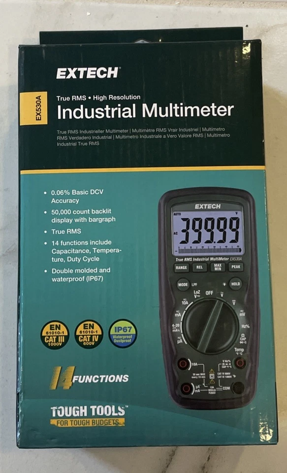Extech EX530A Heavy Duty True RMS Multimeter - Image 1 of 1