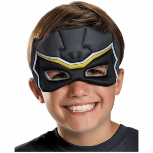 Black Ranger Saban's Power Rangers Dino Charge Superhero Boys Costume Puffy Mask - Picture 1 of 1