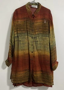 Conjunto de falda de diseño Chico's conjunto de dos piezas top transparente para mujer 3 o XL 16 18 NUEVO - Imagen 1 de 9