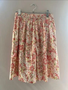 Laura Ashley Vintage Culottes Shorts, Made in GB, VGC, 100% Cotton, Size 14 - Picture 1 of 10