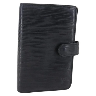 Auténtica cubierta negra para planificador de día Louis Vuitton Epi Agenda PM R20052 LV 150463 Foto 1 de 4