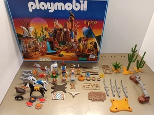 Playmobil 3870 Vintage Western Indianer Camp Thunder. Selten & 99,9% da! - Bild 1 von 24