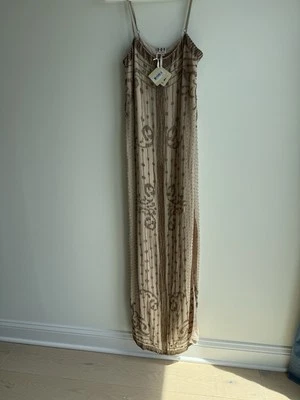 Vestido largo Haute Hippie tostado/bronce totalmente con cuentas-cuentas a mano-nuevo con etiquetas $695-talla pequeña Foto 1 de 4