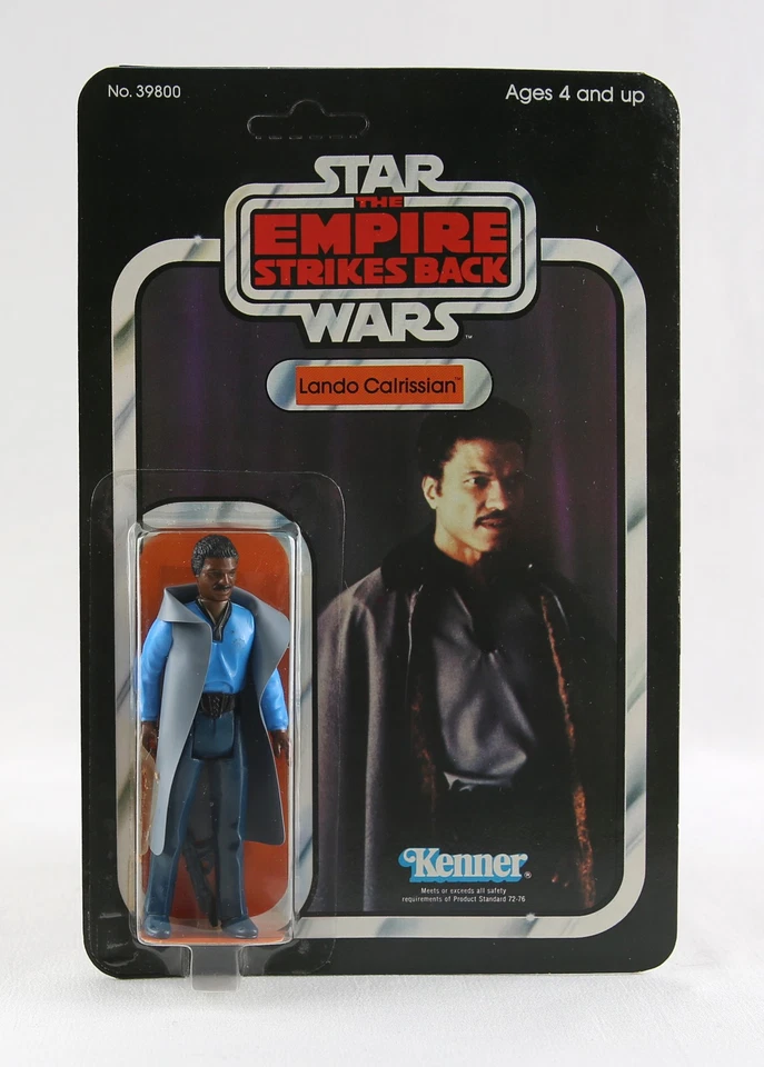 Vintage Star Wars MOC Lando Calrissian No Teeth Kenner 1980 Esb31b ESB 31 Back
