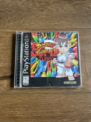 Super Puzzle Fighter II Turbo Sony PlayStation PS1 CIB Complete Tested Working - Image 1 of 4