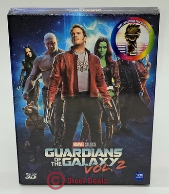 GUARDIANS OF THE GALAXY VOL 2 [2D+3D] Blu-ray STEELBOOK [WeET COLLECTION] FS A2 - Image 1 of 4